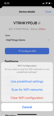 Configure WiFi